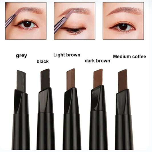 Flat Head Eyebrows Pencil: No Sharpening needed Tip