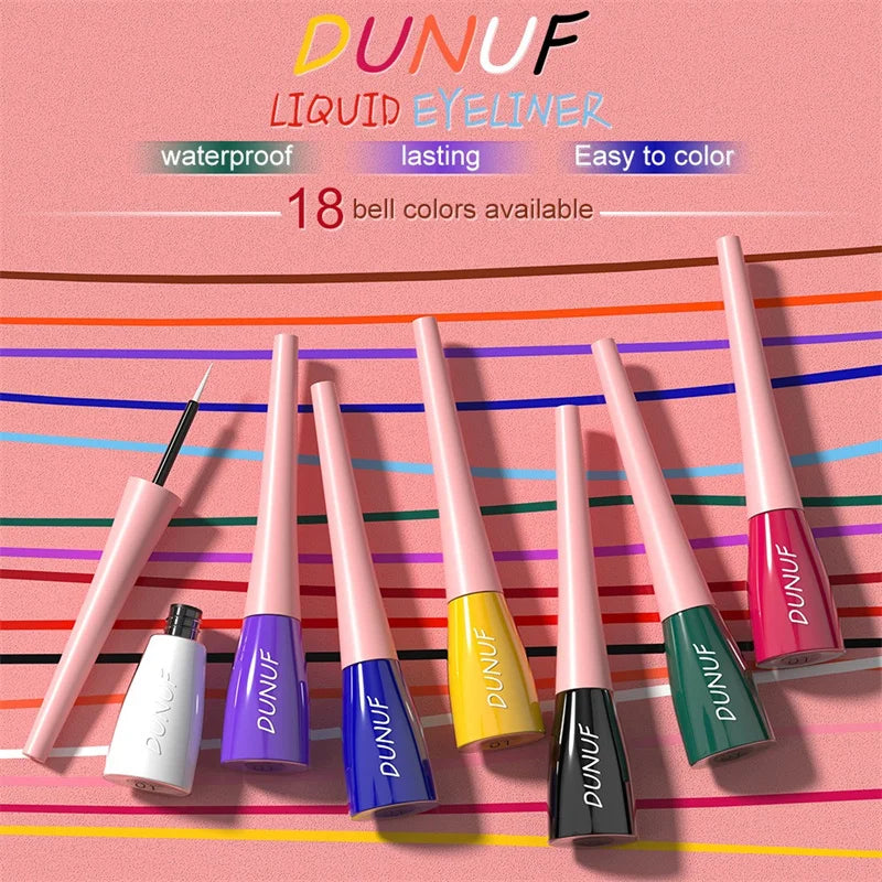 Matte Liquid Eyeliner  – Vibrant Waterproof Colors for Bold Eye Looks