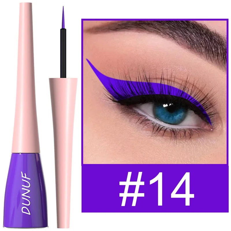 Matte Liquid Eyeliner  – Vibrant Waterproof Colors for Bold Eye Looks