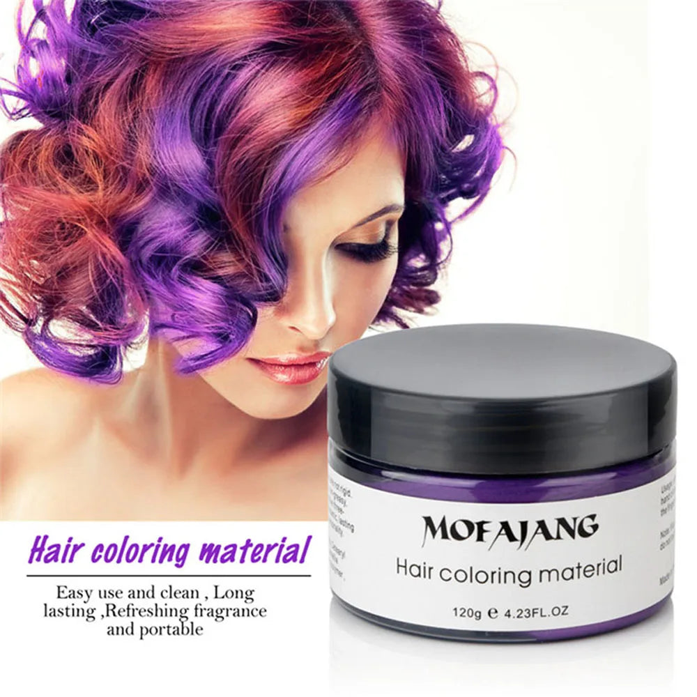 Unisex Temporary Hair Color Cream Wax