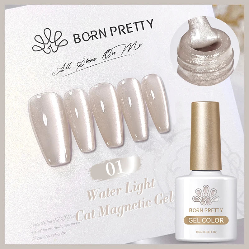 Magnetic Gel Nail Polish – Moonlight Cat Eye Effect