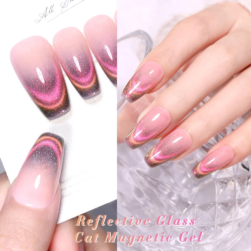 Magnetic Gel Nail Polish – Moonlight Cat Eye Effect