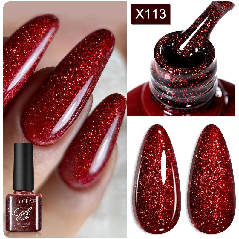 Sparkling Glitter Sequins Gel Nail Polish