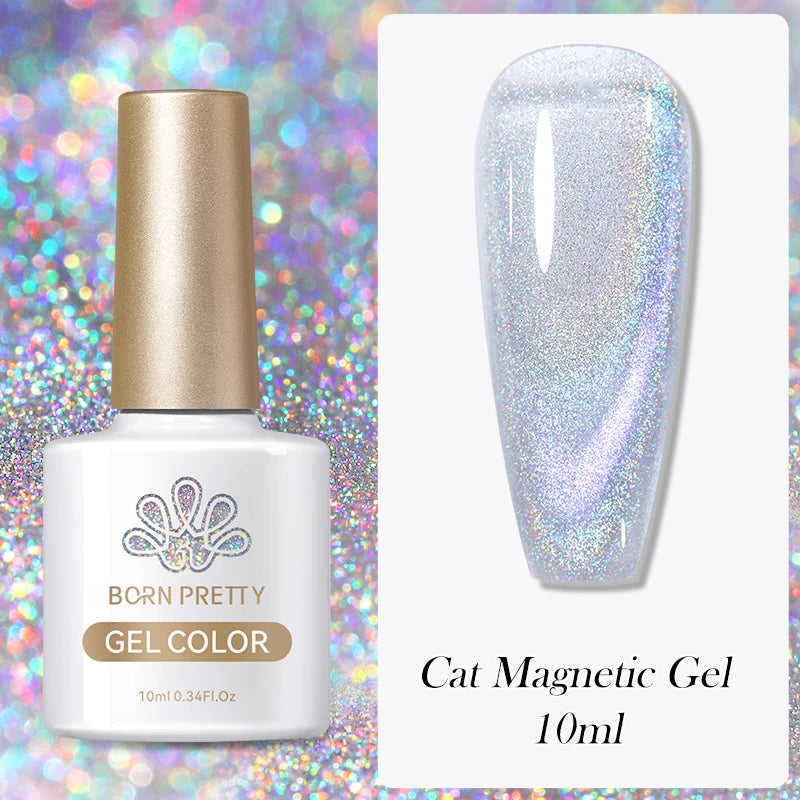 Magnetic Gel Nail Polish – Moonlight Cat Eye Effect