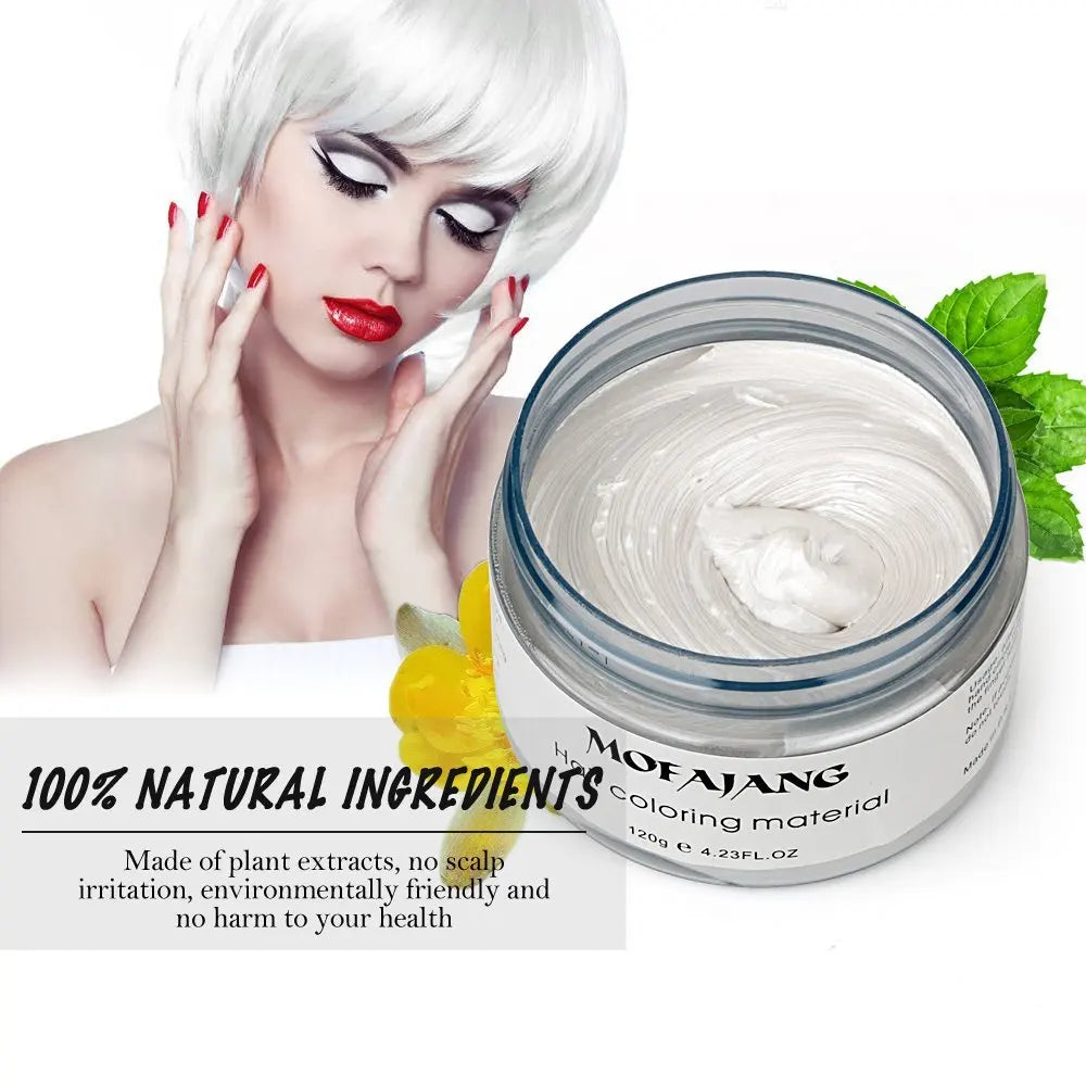 Unisex Temporary Hair Color Cream Wax