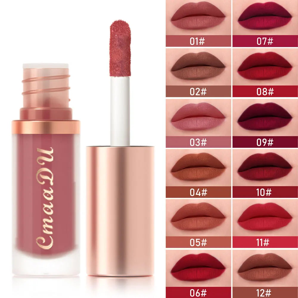 Waterproof Matte Velvet Lip Glaze