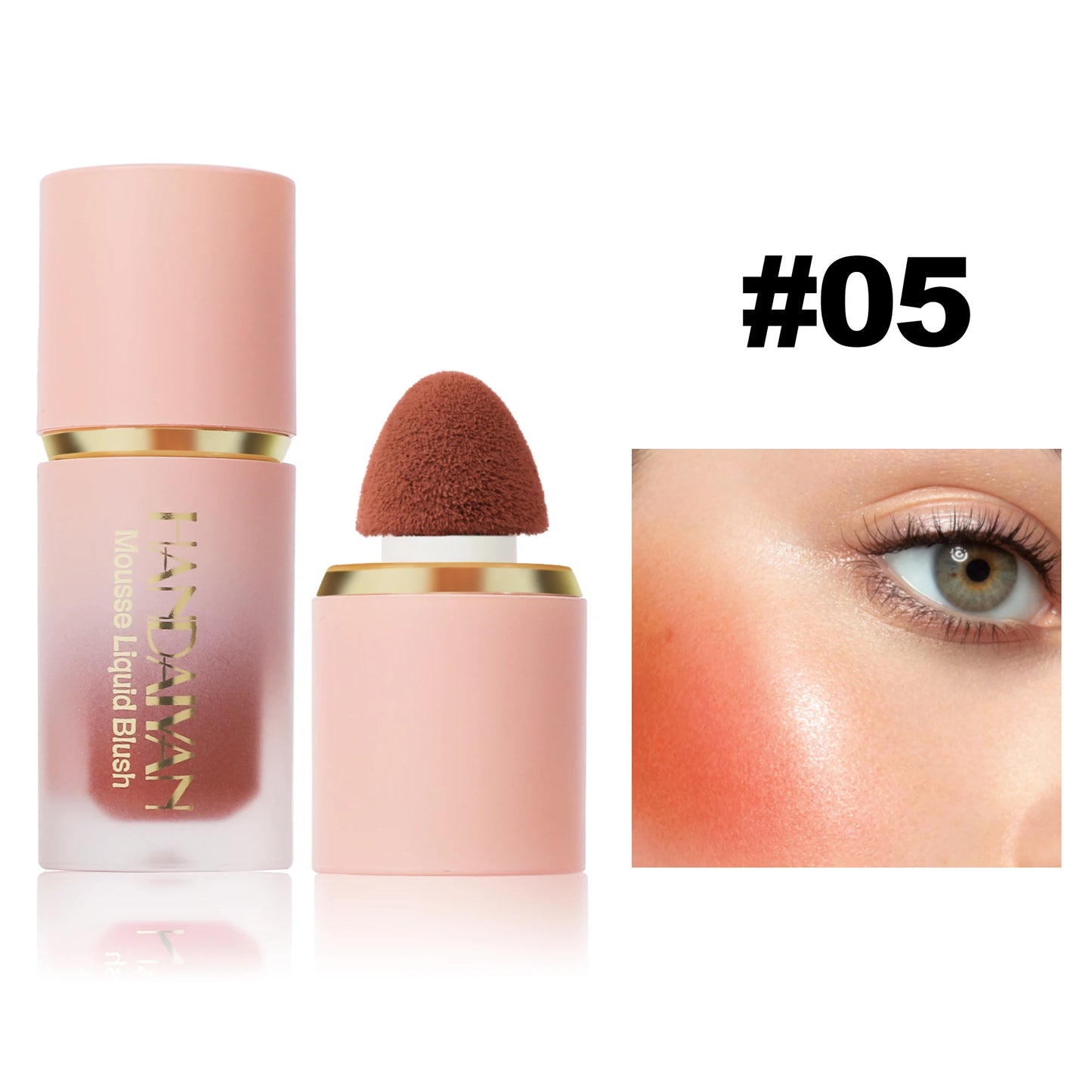 Panda Liquid Blush Matte & Glitter: Multi-Use Cheek & Eye Mousse Blush