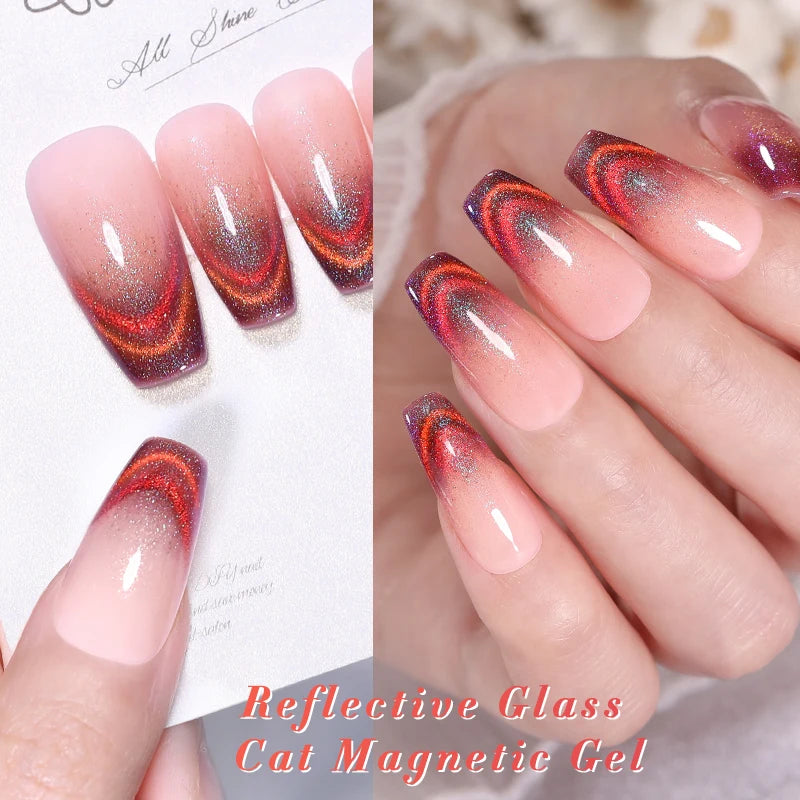Magnetic Gel Nail Polish – Moonlight Cat Eye Effect