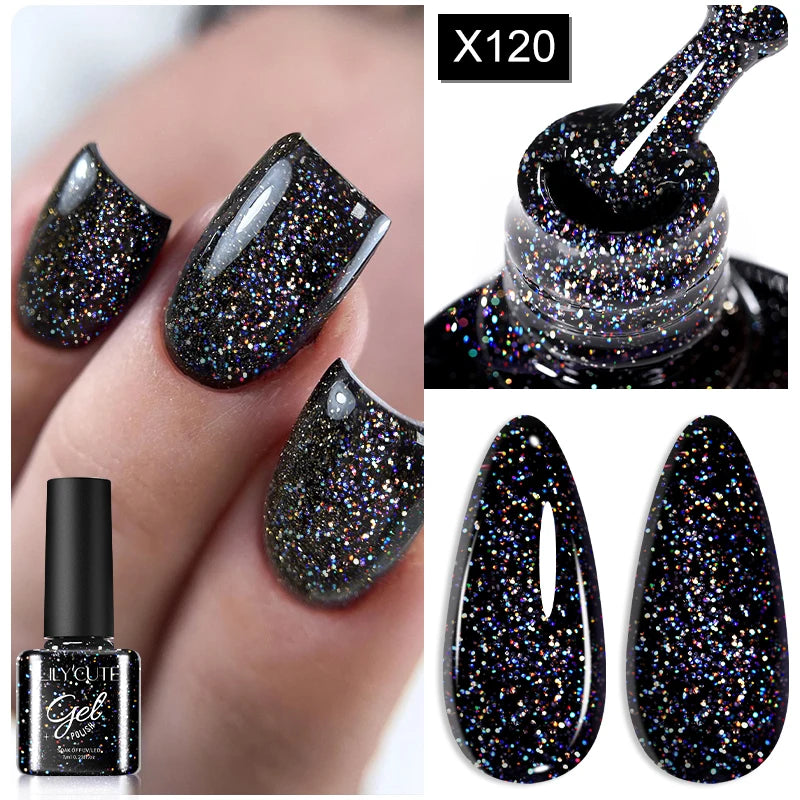 Sparkling Glitter Sequins Gel Nail Polish