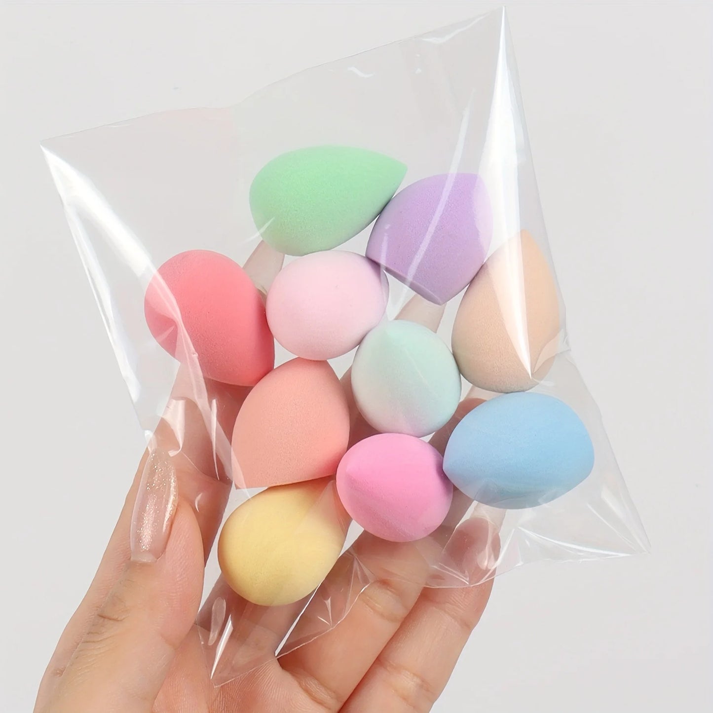 100PCS Mini Beauty Sponge Set – Multi-Color Latex-Free Makeup Sponges (6cm)