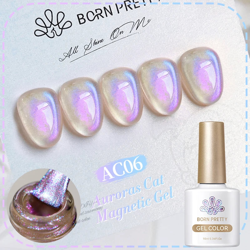 Magnetic Gel Nail Polish – Moonlight Cat Eye Effect
