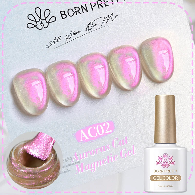 Magnetic Gel Nail Polish – Moonlight Cat Eye Effect