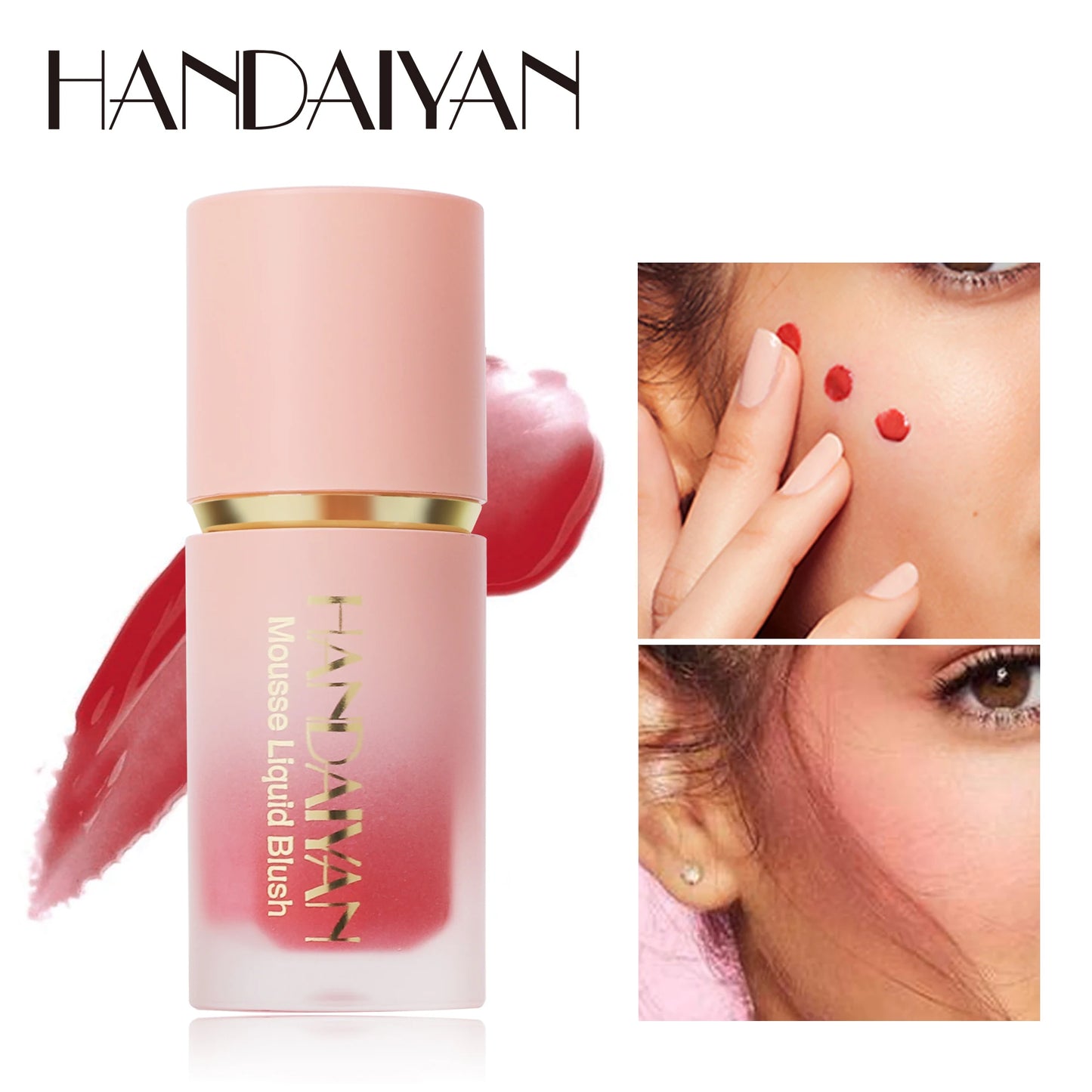 Panda Liquid Blush Matte & Glitter: Multi-Use Cheek & Eye Mousse Blush