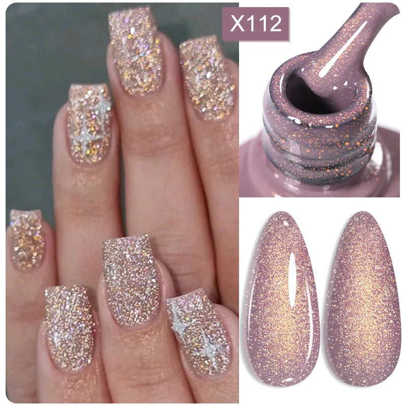 Sparkling Glitter Sequins Gel Nail Polish