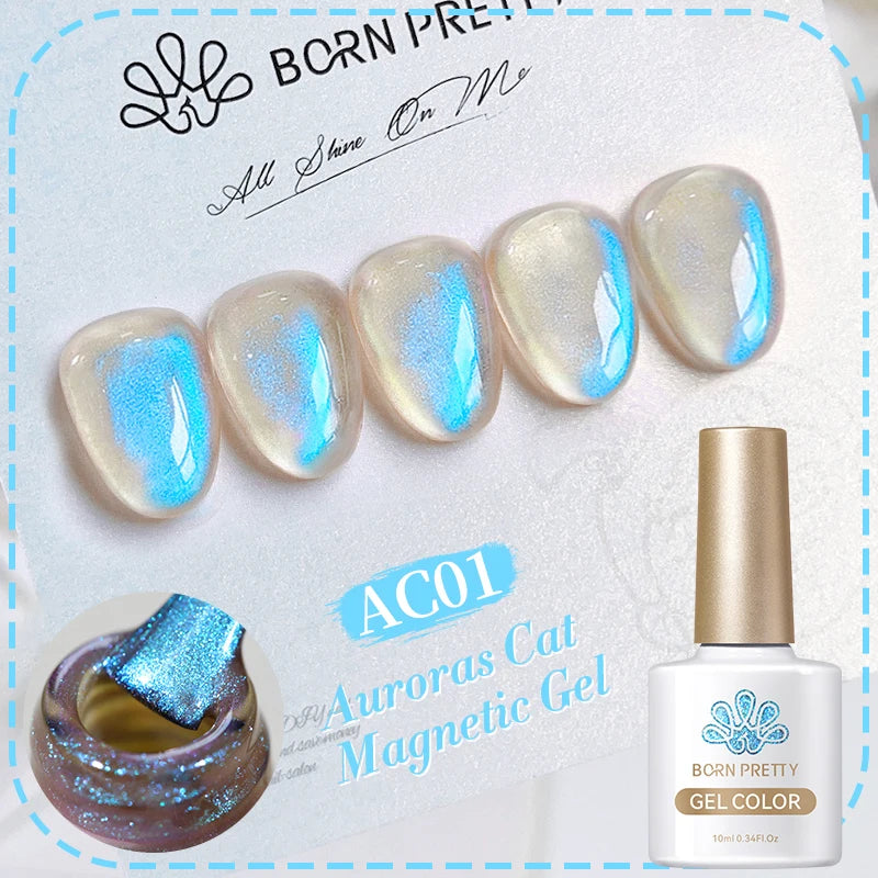 Magnetic Gel Nail Polish – Moonlight Cat Eye Effect
