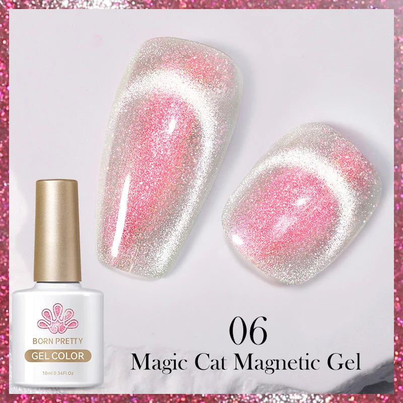 Magnetic Gel Nail Polish – Moonlight Cat Eye Effect
