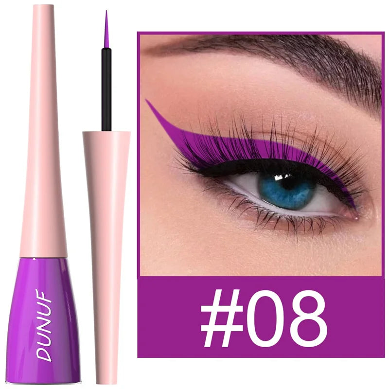 Matte Liquid Eyeliner  – Vibrant Waterproof Colors for Bold Eye Looks