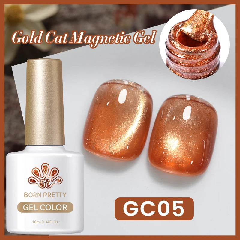 Magnetic Gel Nail Polish – Moonlight Cat Eye Effect
