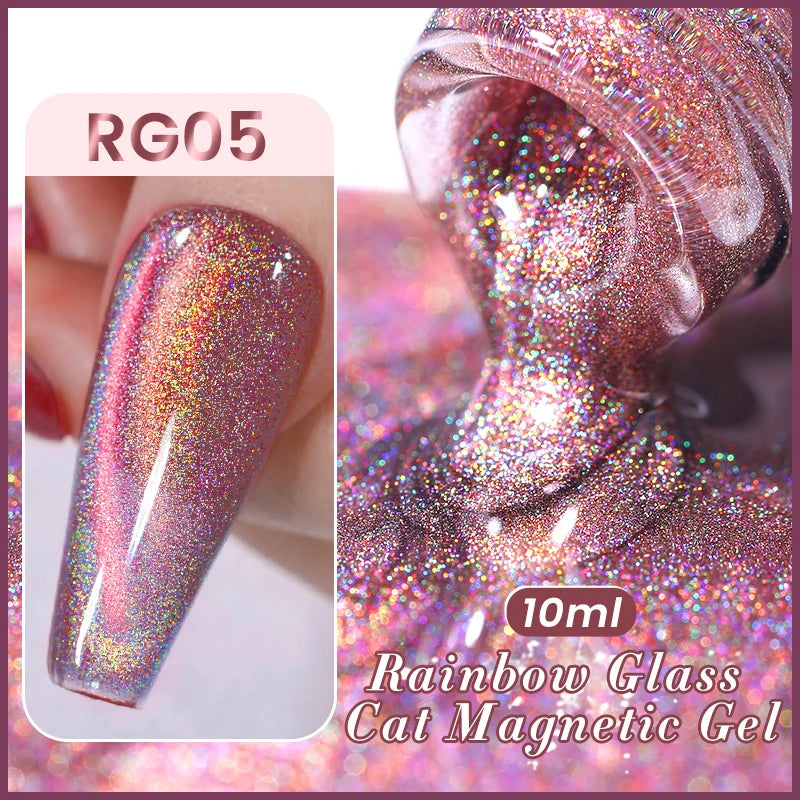 Magnetic Gel Nail Polish – Moonlight Cat Eye Effect