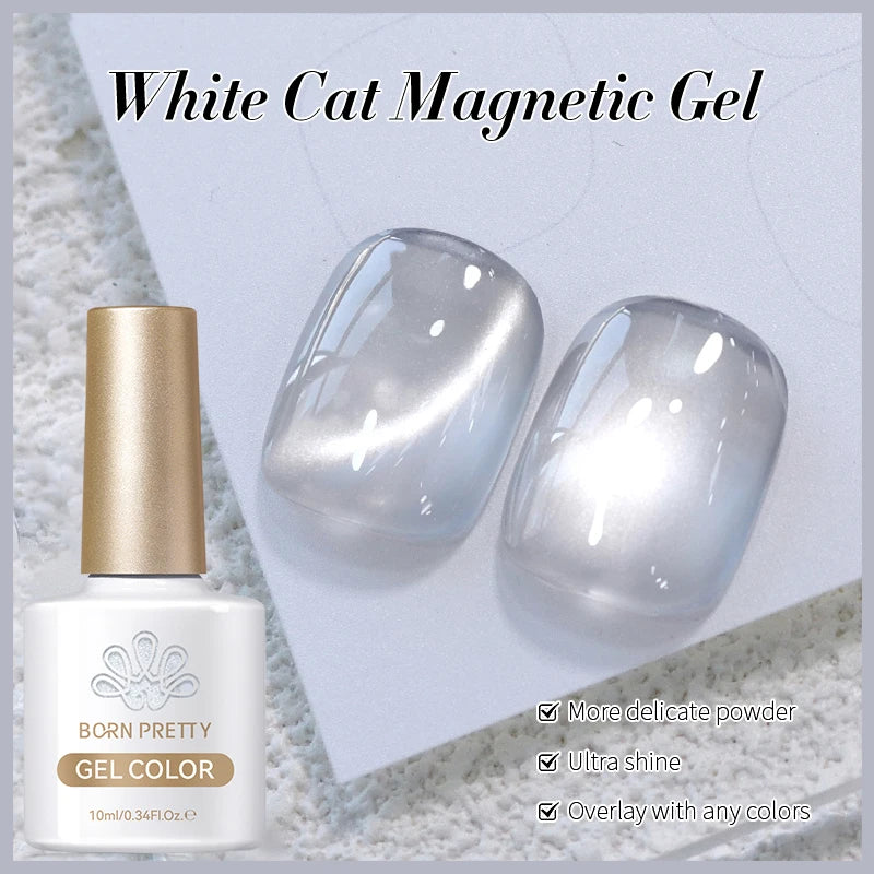 Magnetic Gel Nail Polish – Moonlight Cat Eye Effect