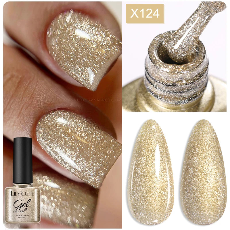 Sparkling Glitter Sequins Gel Nail Polish