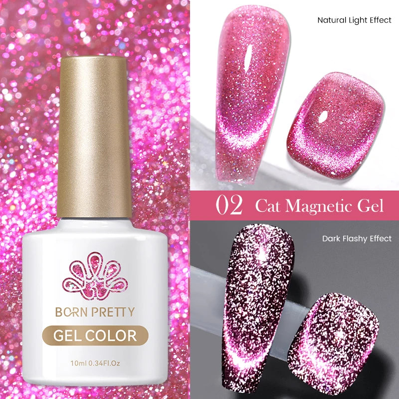 Magnetic Gel Nail Polish – Moonlight Cat Eye Effect