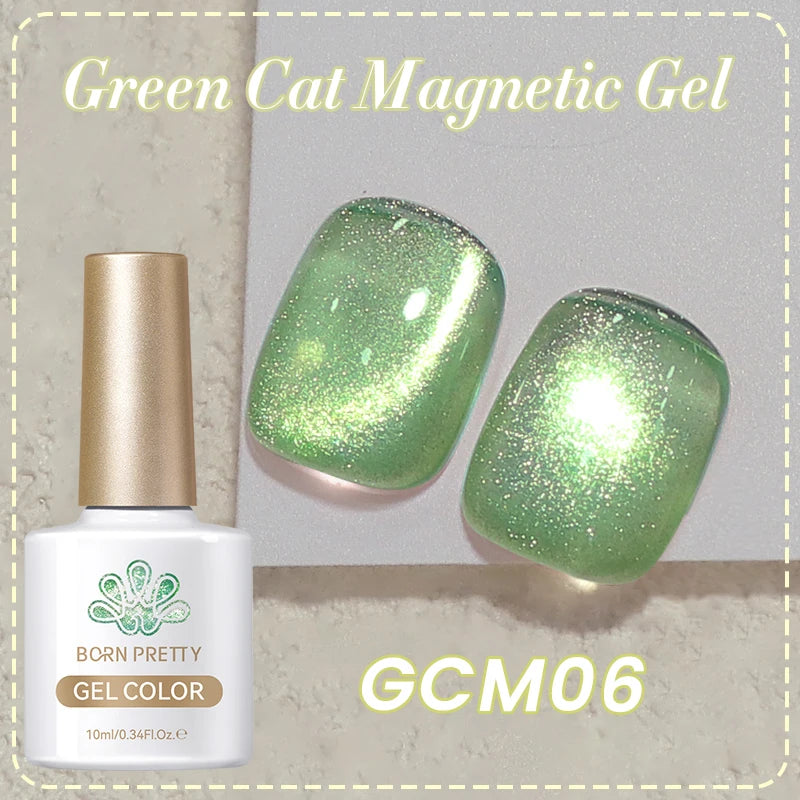 Magnetic Gel Nail Polish – Moonlight Cat Eye Effect