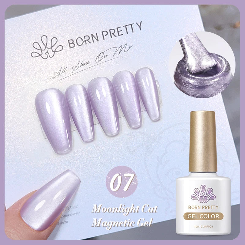 Magnetic Gel Nail Polish – Moonlight Cat Eye Effect