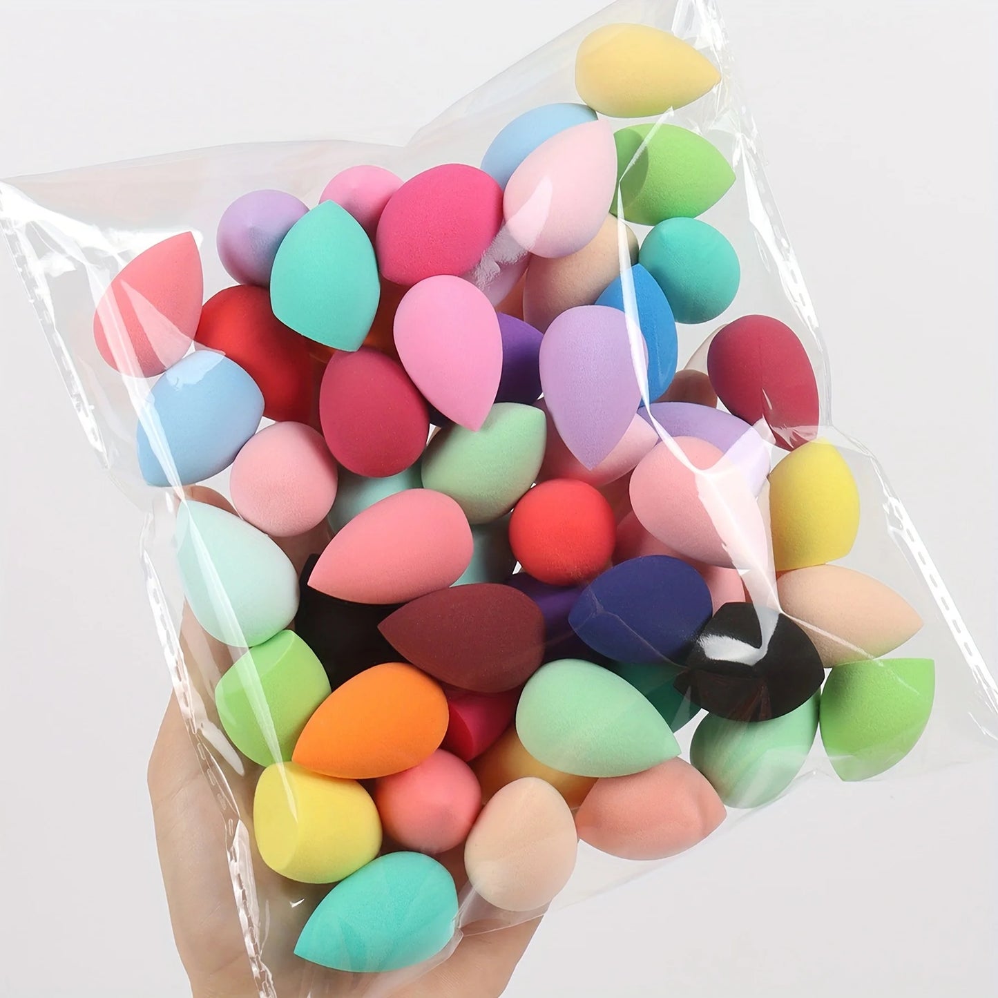 100PCS Mini Beauty Sponge Set – Multi-Color Latex-Free Makeup Sponges (6cm)