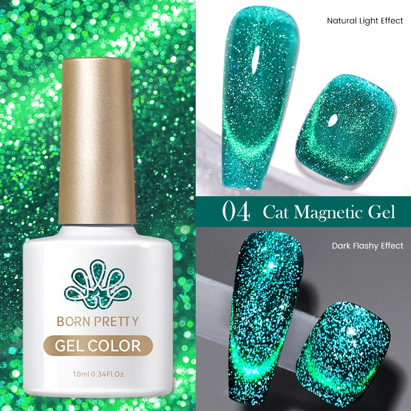 Magnetic Gel Nail Polish – Moonlight Cat Eye Effect