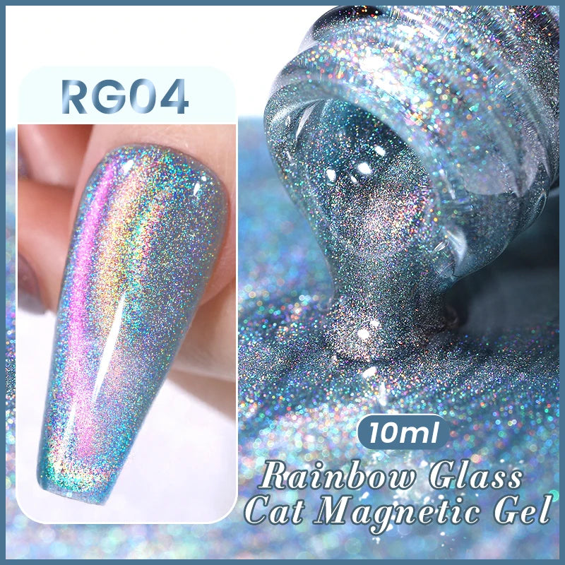 Magnetic Gel Nail Polish – Moonlight Cat Eye Effect