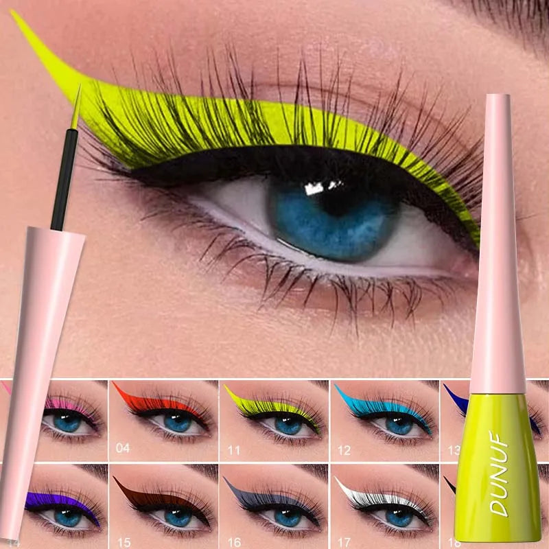 Matte Liquid Eyeliner  – Vibrant Waterproof Colors for Bold Eye Looks