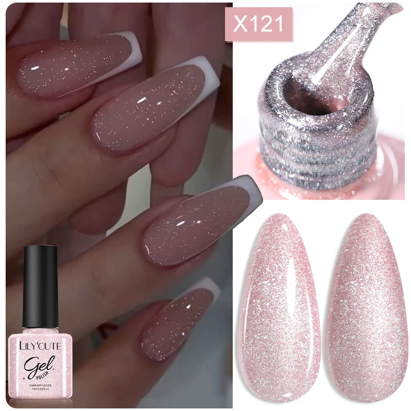 Sparkling Glitter Sequins Gel Nail Polish