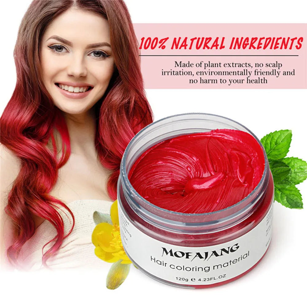 Unisex Temporary Hair Color Cream Wax