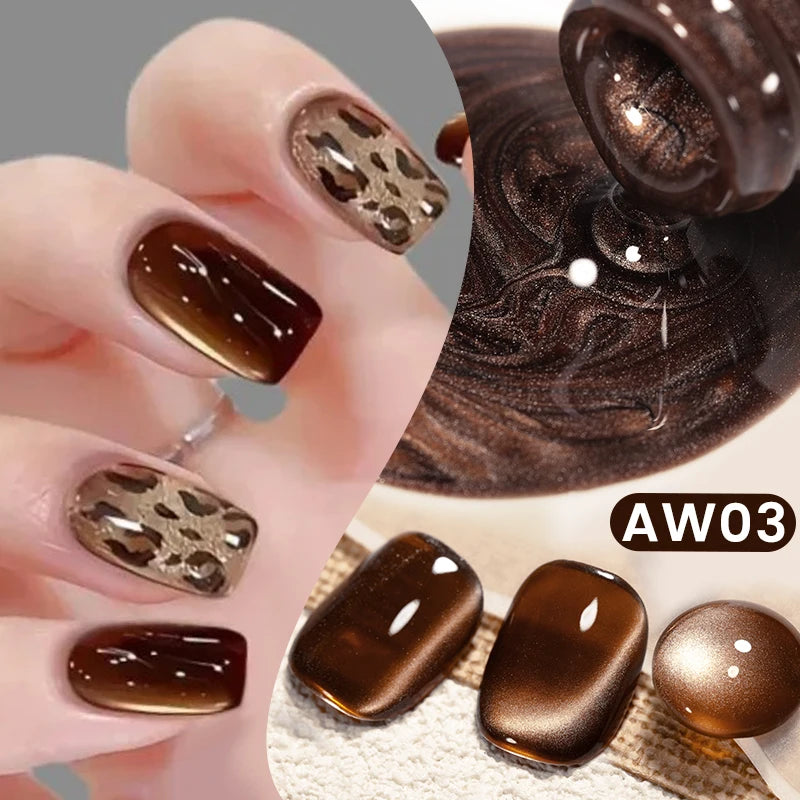 Magnetic Gel Nail Polish – Moonlight Cat Eye Effect