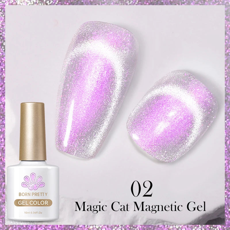 Magnetic Gel Nail Polish – Moonlight Cat Eye Effect