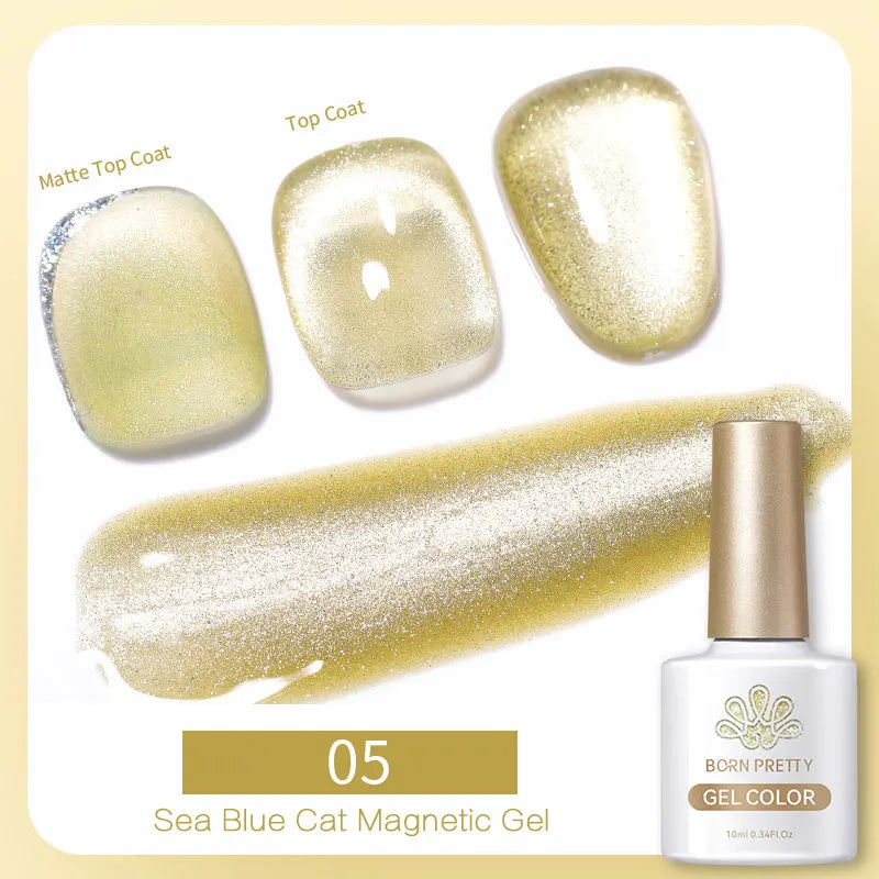 Magnetic Gel Nail Polish – Moonlight Cat Eye Effect