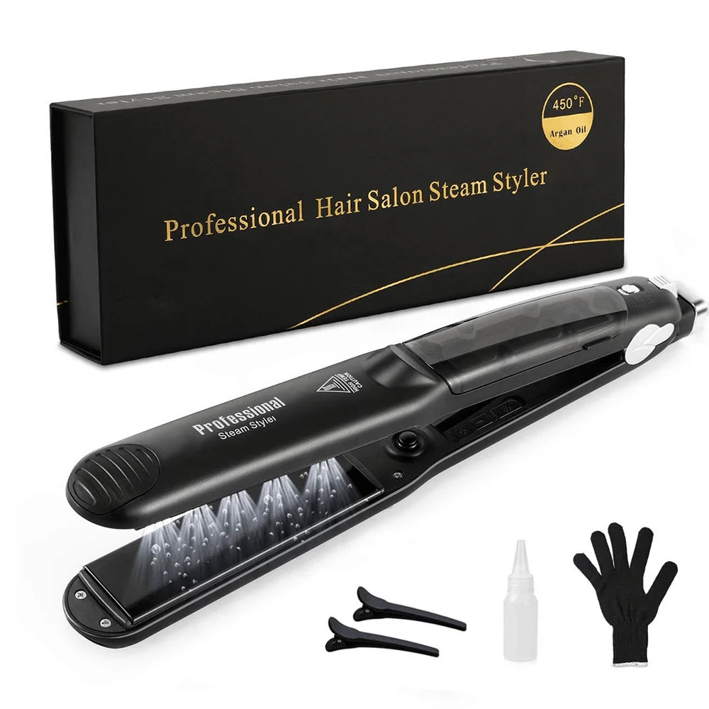 3-in-1 Professional Steam Hair Straightener