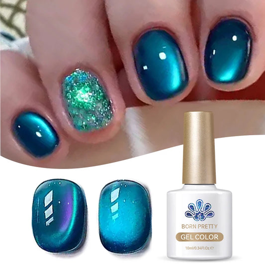 Magnetic Gel Nail Polish – Moonlight Cat Eye Effect