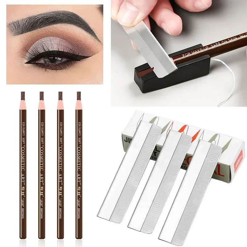 Microblading Waterproof Pencils and sharpener Set