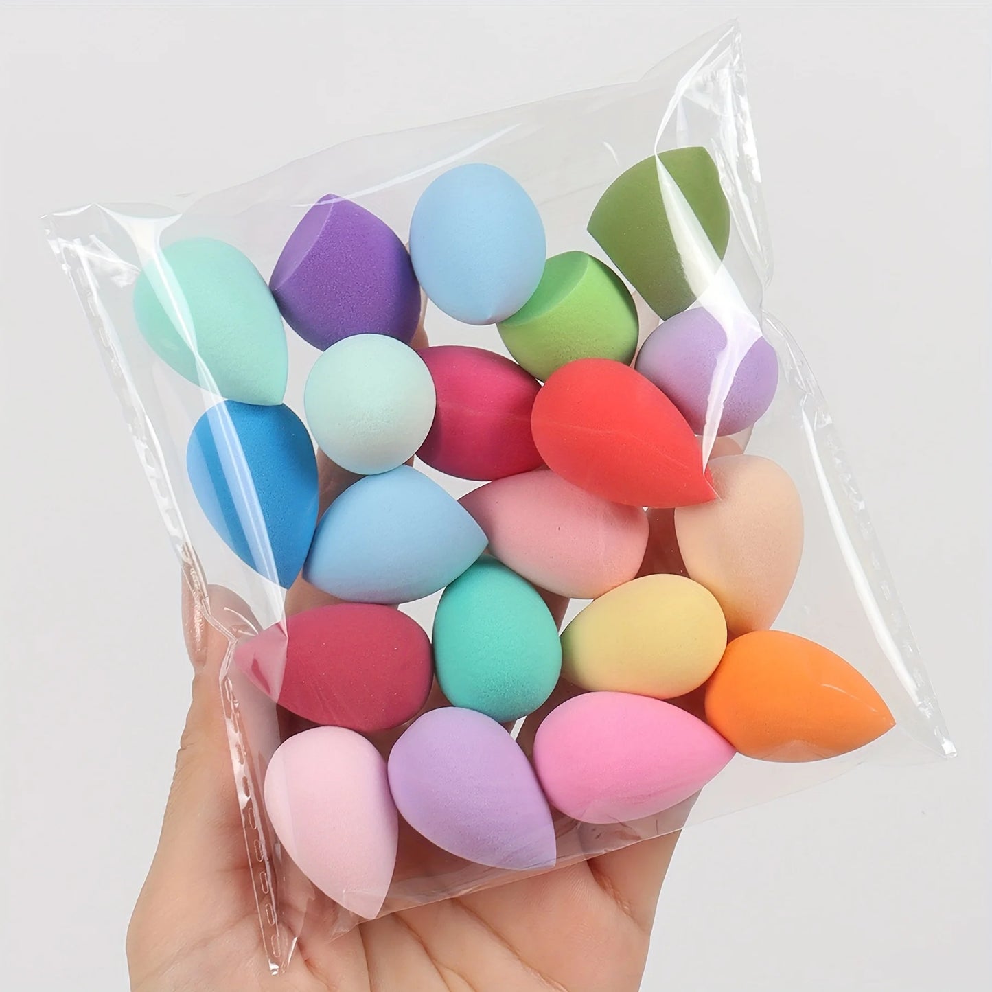 100PCS Mini Beauty Sponge Set – Multi-Color Latex-Free Makeup Sponges (6cm)