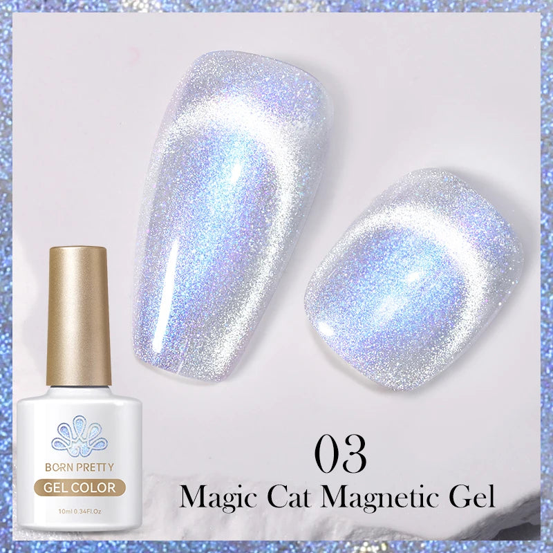 Magnetic Gel Nail Polish – Moonlight Cat Eye Effect