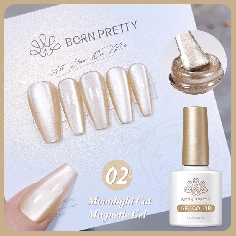 Magnetic Gel Nail Polish – Moonlight Cat Eye Effect
