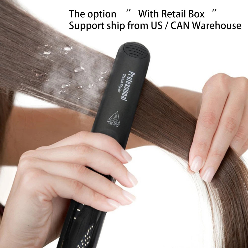 3-in-1 Professional Steam Hair Straightener