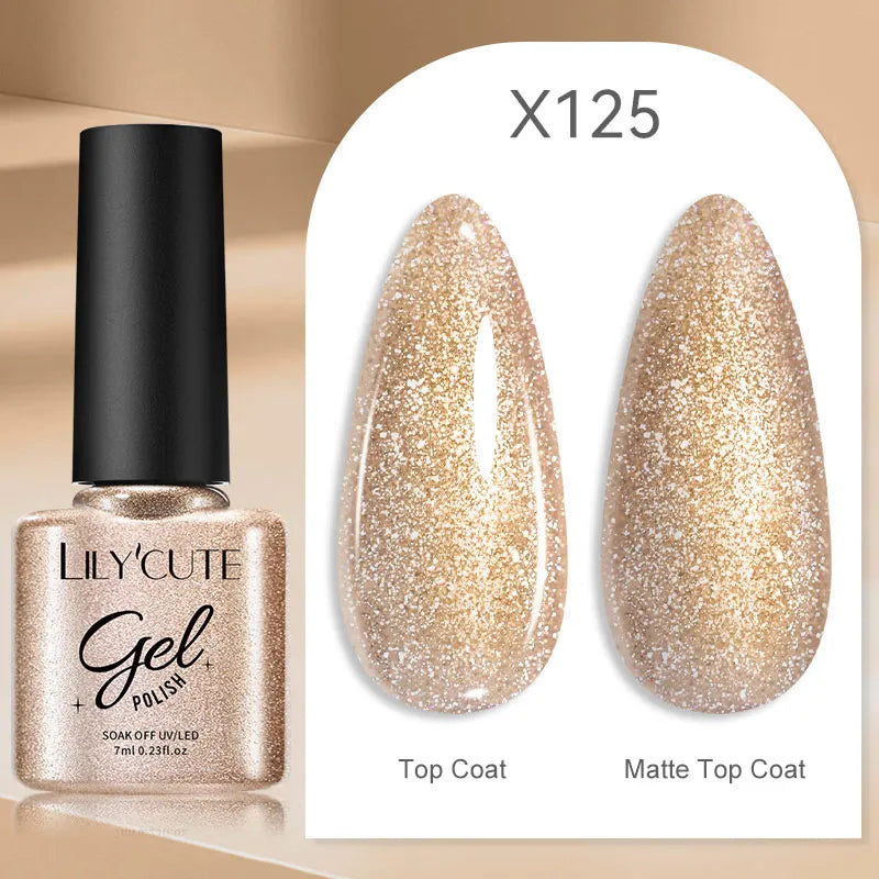 Sparkling Glitter Sequins Gel Nail Polish